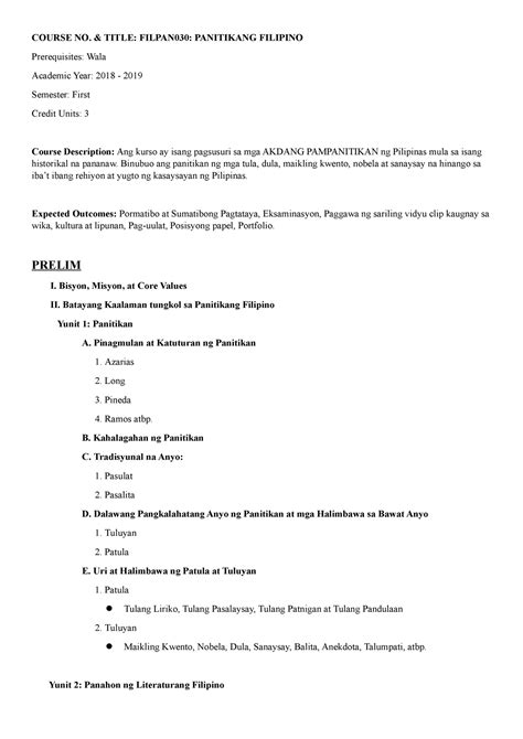 prerequisite tagalog|PERQUISITE: Tagalog.